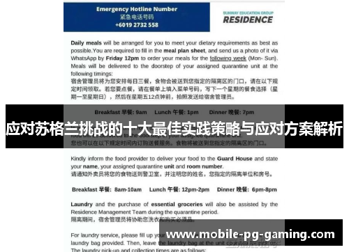 应对苏格兰挑战的十大最佳实践策略与应对方案解析